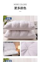 Almohada De Pluma De Ganso Blanca Para Invierno 100% Algodón Capa Superior Estilo 3D Rectangular Para Cuello Queen King Tamaño De La Cama - details 9