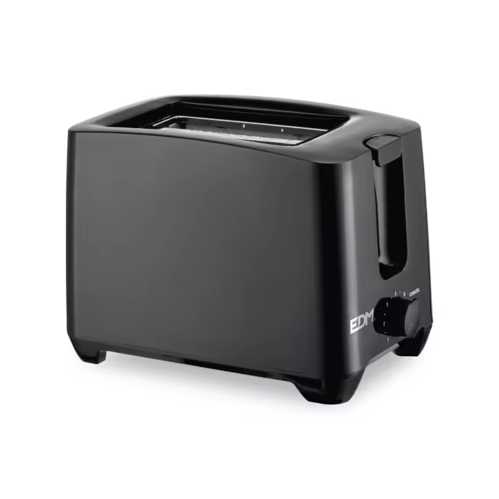 Tostadora doble ranura black design - 750w edm - 1