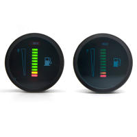 Gauge De Combustible Para Coche Y Motocicleta 52mm LED Sensor De Nivel De Combustible Moto Meter Aluminio 12V / 24V Para Estilo De Coche - details 0