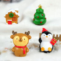 Adorno De Navidad En Resina Con Diseño De Árbol De Navidad Hombre De Nieve Y Santa Claus Accesorios De Jardinería Lindos Y Micro Paisaje - details 1