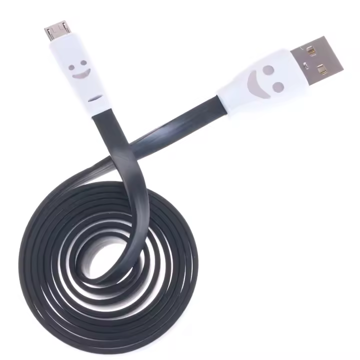 DAM. CABLE PLANO MICRO USB SMILE. 100x1x1cm - 1