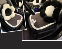 Cojín De Asiento De Coche Universal Diseño De Panda Cartoon Material De Seda Helada Confort Y Calor En Todas Las Estaciones - details 11