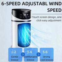 Ventilador de aire acondicionado portátil 3 en 1, enfriador de aire evaporativo de 6 velocidades, 7 luz nocturna, temporizador de 6 horas, ventilador de aire personal, ventilador silencioso de bajo - details 3