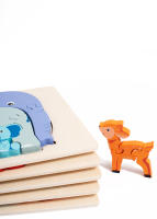Rompecabezas De Madera Educativo Montessori Animales Dibujos Animados Juego De Inteligencia Para Niños Regalo De Aprendizaje Temprano - details 8