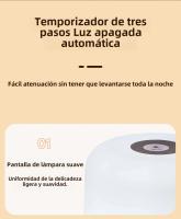 Lámpara De Noche Recargable RGB Para La Cama Con Control Remoto Y Batería De Longa Vida LED Para Decoración De Escritorio Y Dormitorio - details 13