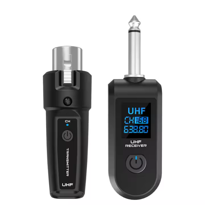 Adaptador XLR Sistema De Micrófono Inalámbrico 2.4G Transmisor Receptor Para Micrófono Dinámico Guitarra Mixer De Audio PA Sistema - 1