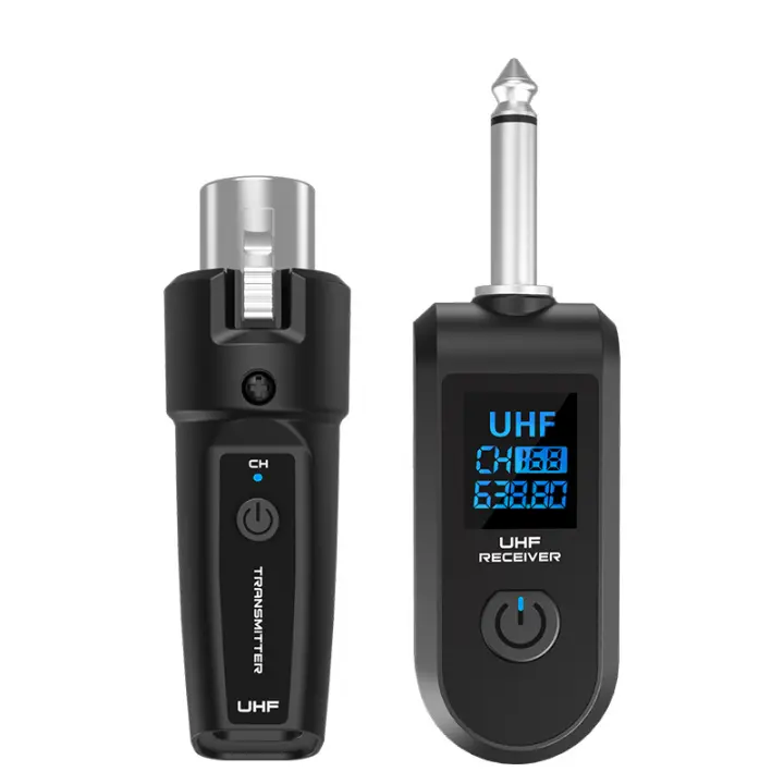 Adaptador XLR Sistema De Micrófono Inalámbrico 2.4G Transmisor Receptor Para Micrófono Dinámico Guitarra Mixer De Audio PA Sistema - 1