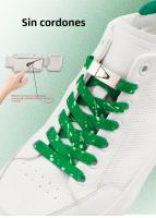 Cordones Sin Atar De Tira Elástica Y Colorida Con Bloqueo De Metal Para Zapatos Cómodos Y Rápidos De Desatar SMATLELF - details 0