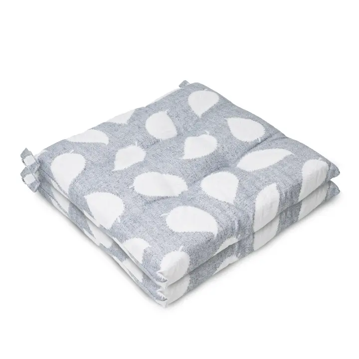 NQT Pack 2  o 4 Cojines para Silla Usos Interior y Exterior 40x40x22cm - Cojin de Asiento Decorativo Funda de Algodón + Poliéster y Relleno de Fibra Hueca Lavable Cómodos Acolchados - 1