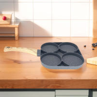 PANCAKES PAN 4 COPAS SARTén Antiadherente Para Desayuno Hamburguesa Huevo Pana Pans De Fondo Plano Fabricado Con Piedra Médica Y Aluminio Cocina - details 10