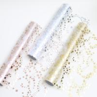 Corredor De Mesa Plateado Metálico Con Brillo Dorado Para Bodas Eventos Cumpleaños Bautismos Showers Decoración De Tela De Foil De Estrella Mesh - details 0