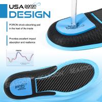Plantilla de Fibra de Carbono Poron Amortiguación talón Arco de Apoyo Plantillas de zapatos Pad Running Sport Zapato Insertar tamaño 35-48 - details 8