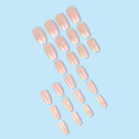 Uñas Postizas De Ballet 24 Pcs Gradiente Rosa Brillante Reutilizables Para Mujer Manicura Artificial De Resina Sin Químicos De Alta Importancia - details 2