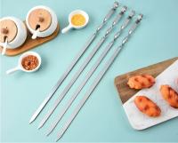 6Pcs Palillos De Barbacoa De Acero Inoxidable 50cm Anchos Para Barbacoa Herramientas De Camping Al Aire Libre Utensilios De Cocina Accesorios Para Picnics - details 8