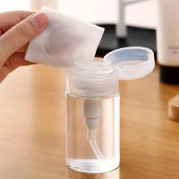Botella De Pumpeador De 100ml Con Tapa De Punto 3 Pack Transparente Para Remover Esmalte De Uñas Alcohol Maquillaje - details 1