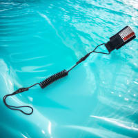 Leash Ajustable De TPU Para Tabla De Surf Coiled SUP Con Correa De Muñeca Y Cuerda De Seguridad Para Paddle Board Shortboard Longboard - details 1