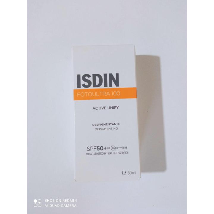 ISDIN - Protector solar facial FotoUltra 100 Active Unify SPF 50+ no comedogénico, resistente al agua y apto para todo… — oferta en Miravia