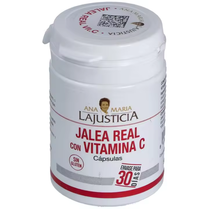 Ana María Lajusticia Jalea Real Con Vitamina C, 60 Cápsulas - 1