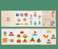 Bloques De Construcción De Madera Coloridas Para Niños Cubos De Madera Para Aprender Formas Y Colores Juguete De Pilastra Para Bebés Y Niños - details 6