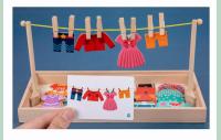 Juego Educativo De Montessori De Trajes Para Niños Puzzle De Despido De Madera Juego De Pensamiento Y Alineación Regalo Para Niños De 3-12 Años - details 4