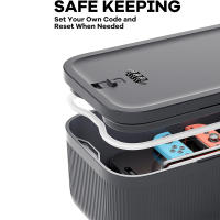 Caja De Seguridad Con Cerradura Para Oficina Escuela Hogar Caja De Almacenamiento Plástica De 2L Para Artículos Personales Medicamentos Alimentos Y Documentos - details 1