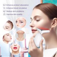 Masajeador De Cuello Con Levantamiento Facial LED De Tres Modos De Luz Dispositivo De Rejuvenecimiento De Piel Eléctrico Herramienta De Belleza Blanca - details 4