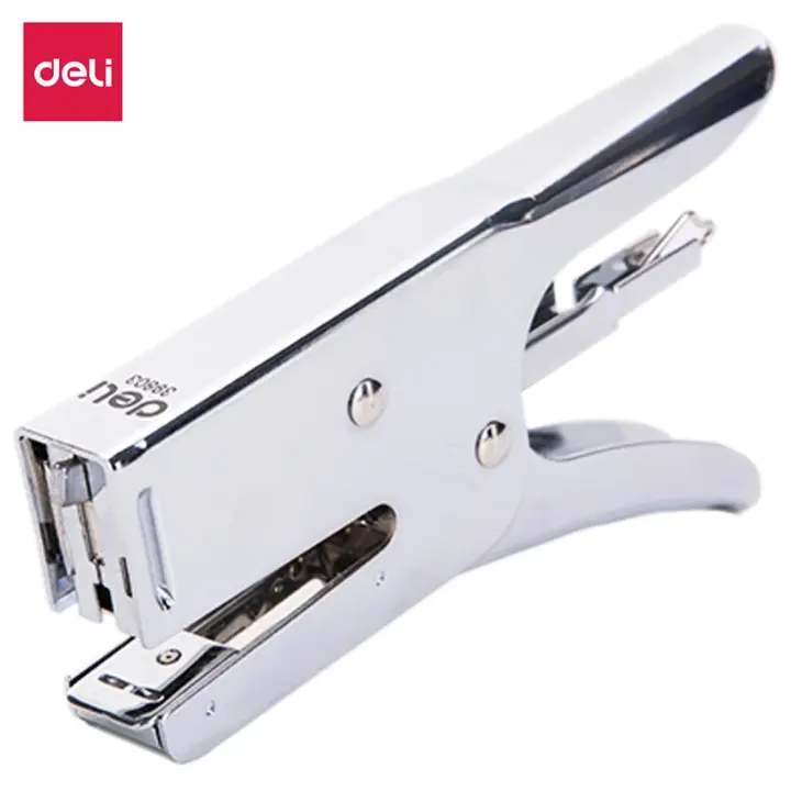DELI Plier Stapler 24/6 Máquina De Clavos De Metal De Gran Capacidad Para Oficina Herramienta De Encuadernación Tamaño Normal - 1