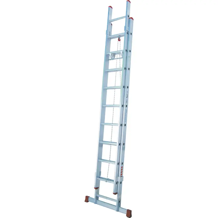 Orework Escalera Aluminio Extensible Profesional 14 Peldaños Normas Europeas EN-131 - 1