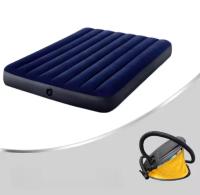 Colchón Hinchable Individual de PVC –  Plegable y Portátil para Dormitorio, Salón u Hogar | Con Caja de Almacenamiento - details 0