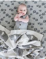 Manta de punto de elefante y jirafa, estilo Ins sencillo, para bebé, para primavera y otoño, para bebé - details 17