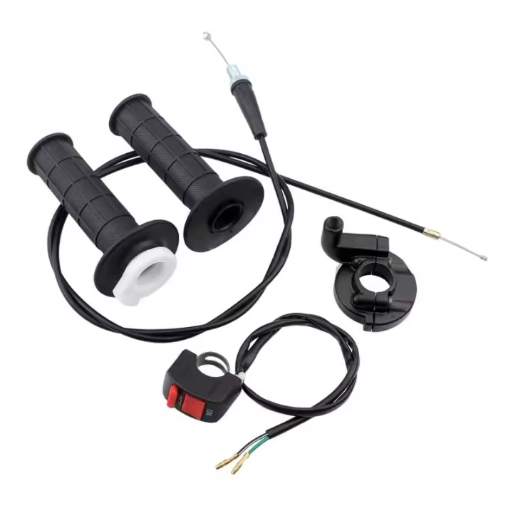 Juego De Manillar Acelerador Y Cable Para Bicicleta Mini 50cc 150cc 250cc Instalación Fácil Accesorio Profesional Duradero - 1