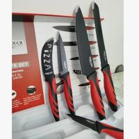 Juego de 5 Cuchillos de Cocina Antiadherentes, 5 piezas, Mangos Ergonómicos, Fácil de Limpiar, Con 1 Peladador - details 2