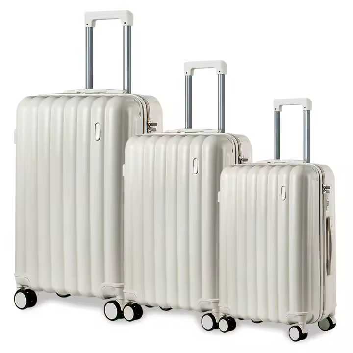S7 STAR LG61583-LG61612 Juego 3 Maleta Rígida de Viaje, Trolley Equipaje Resistente Color Puro, Cabina Pack 20+24+28in  con 4 Ruedas Giratorias Multidireccionales 360°, Set 3 piezas Equipaje con Asa Telescópica - 1