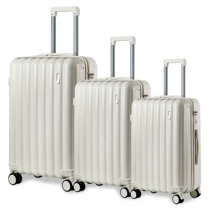 S7 STAR LG61583-LG61612 Juego 3 Maleta Rígida de Viaje, Trolley Equipaje Resistente Color Puro, Cabina Pack 20+24+28in  con 4 Ruedas Giratorias Multidireccionales 360°, Set 3 piezas Equipaje con Asa Telescópica - 1