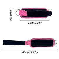 2PCS Fijaciones De Tobillo Con Cable Y Anillos Doble D Para Ejercicios De Muslos Y Glúteos Soporte De Entrenamiento De Resistencia En El Gimnasio - details 3