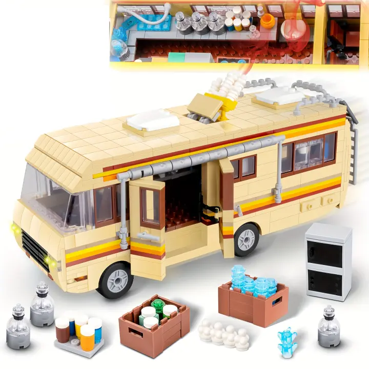 Conjunto De Construcción DIY Breaking Bad 986 Piezas Coche De La Banda Educativo Para Niños Y Niñas Regalo De Navidad Para Cumpleaños - 1