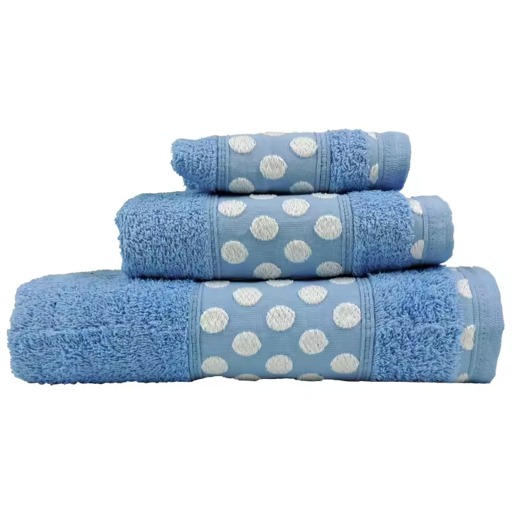 Netdam Juego de Toallas de Baño de Lujo 100% Algodón Colores Variados - Set de Ropa de Baño 3 Piezas- Fabricado en Portugal - 1
