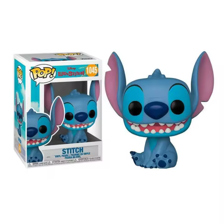 Funko Pop! Disney: Smiling Seated Stitch - Lilo and Stitch - Figura de Vinilo Coleccionable - Idea de Regalo- Mercancia Oficial - Juguetes para Niños y Adultos - Movies Fans - MR POPYE - 1