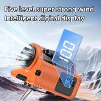Nuevo ventilador de cintura para exteriores con carga USB de 10000 mAh, batería portátil inteligente de larga duración, luz LED, ventilador pequeño - details 2
