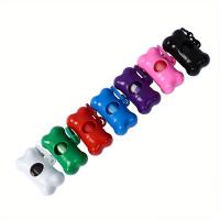 Dispensador De Bolsas De Basura Para Perros Forma De Hueso Colorido Con 1 Bolsa Desérgica Portátil Para Excrementos De Mascotas Ideal Para Caminatas Al Aire Libre Y Entrenamiento - details 1