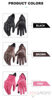 Guantes De Motocicleta Suomy De Cuero Para Hombre Y Mujer ProtecciónVintage Ciclismo Primavera Otoño Guantes De Motocross ATV - details 4