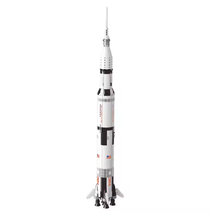 Nuevos Bloques De Construcción De Rocket Saturn V De 1969PCS Para Niños Juguetes Educativos Regalo De Cumpleaños Ideal Para Aprendizaje Y Diversion - 1