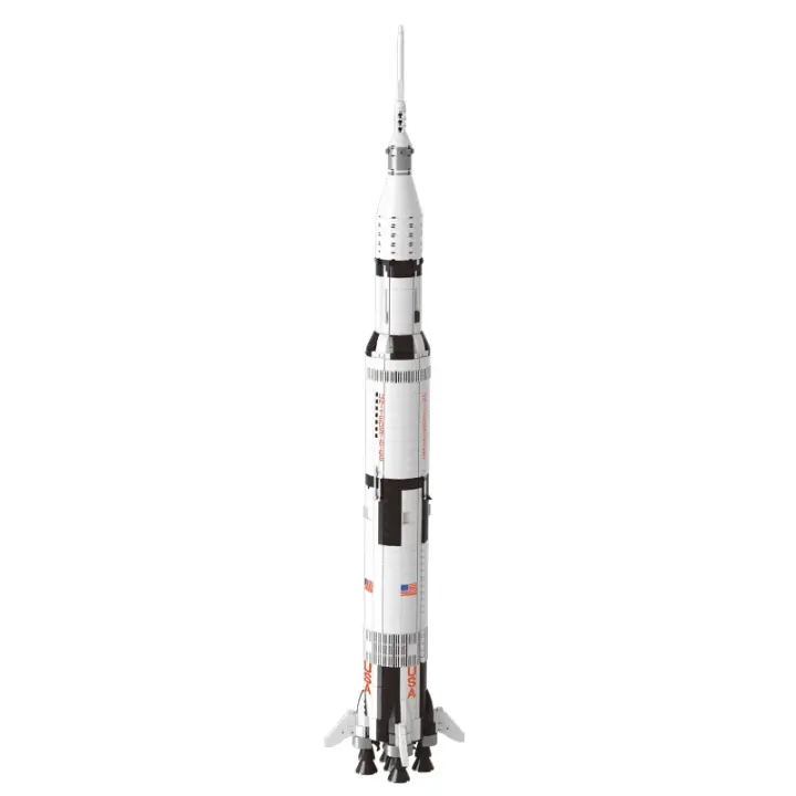 Nuevos Bloques De Construcción De Rocket Saturn V De 1969PCS Para Niños Juguetes Educativos Regalo De Cumpleaños Ideal Para Aprendizaje Y Diversion - 1
