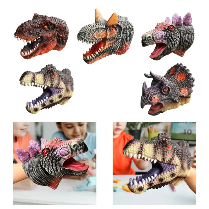 Muñeco De Peluche Dinosaurio T-Rex Juguete Interactivo Para Perros Y Gatos Cabeza De Dinosaurio Suave Modelo De Pterosaurio Jurásico Tiburón Leopardo León Venta Individual - 1