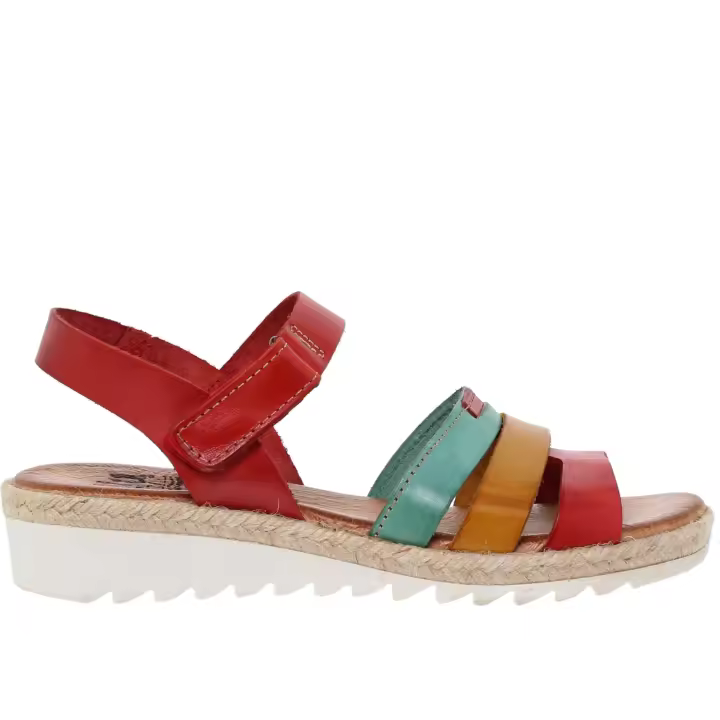 Sandalia Tiras Mujer piel Multicolor Blusandal - Fabricadas en España - 1