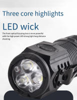 Linterna LED Multifuncional Recargable De Tres Ojos Bestia Fuente De Luz Potente Clip Para La Capa Portátil Para Exteriores Y El Hogar - details 3