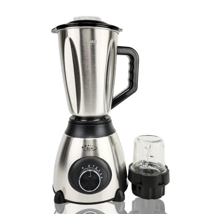 Licuadora 1000W  – Vaso de Acero Inoxidable 1.5L, 5 Velocidades y Función Pulso – Vaso de molinillo de vidrio - 1
