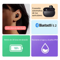 Xiaomi Redmi Buds 3 Lite - Auriculares Inalámbricos con Bluetooth 5.2 y Reducción de Ruido,TWS Bluetooth, auriculares inalámbricos Ture 3, edición juvenil auriculares deportivos, auriculares impermeables para juegos - details 1