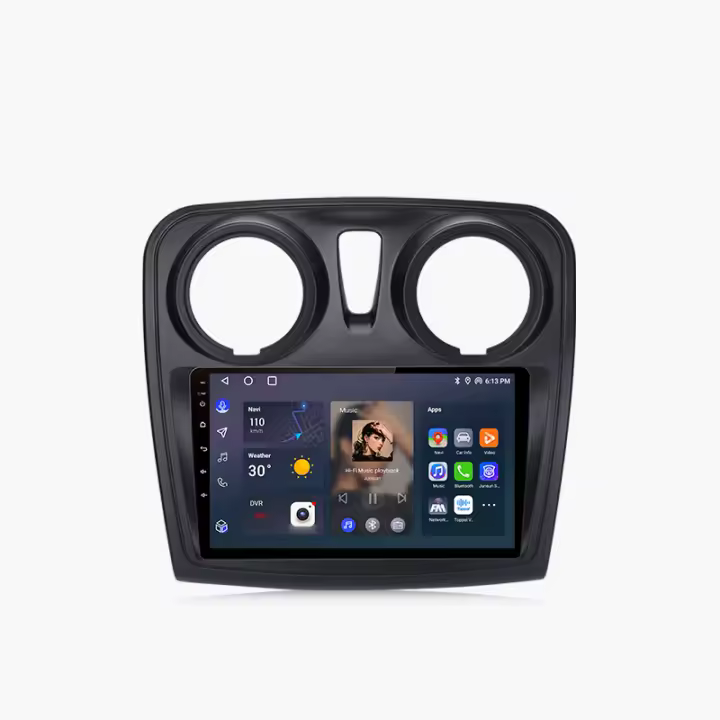 Junsun Android 13 Radio Para Renault Logan 2 Sandero 2014 2015 2016 2017 2018 2019 DSP Navegación GPS Reproductor Multimedia 2 DIN Inalámbrico CarPlay Android Auto Radio - 1