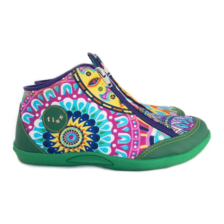 Flux Concept Store | Rainbow | Botita con cremalleras | Vegana Sin Cordones - 1